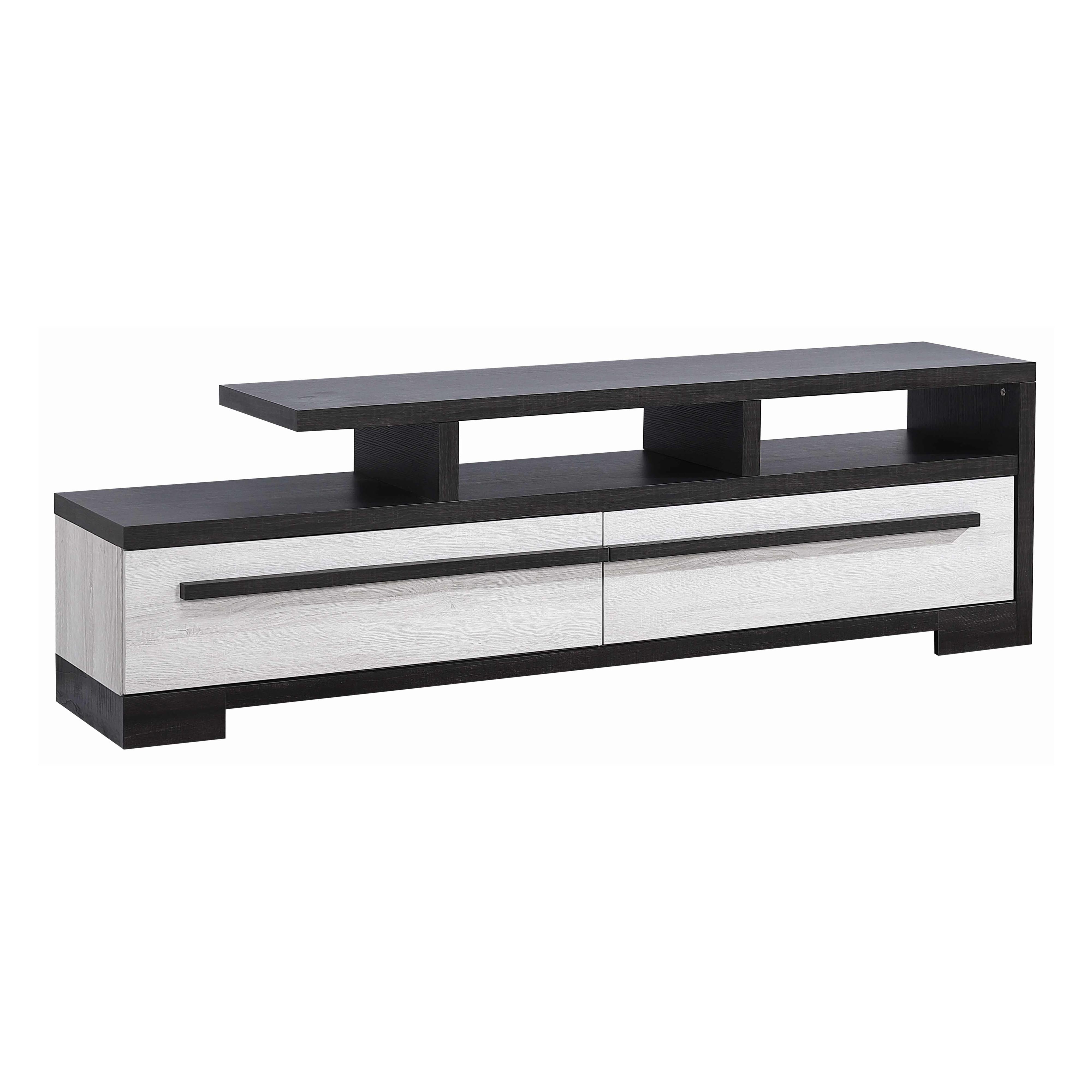 Crown Mark Remington B8162-9 TV Stand - Black/White IMAGE 1